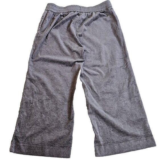 Raffaello Rossi Pants Women 44 L Gray Cropped Wide Leg Microcords Camilla 6/8 O - Picture 15 of 16